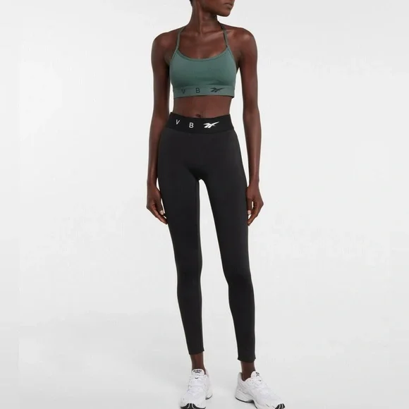 🟢 Reebok x Victoria Beckham chalk Green Sports Bra MED - Picture 5 of 9